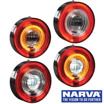 Narva Model 57 LED Rear Direction Lamps with 0.15m Lead with AMP Connector